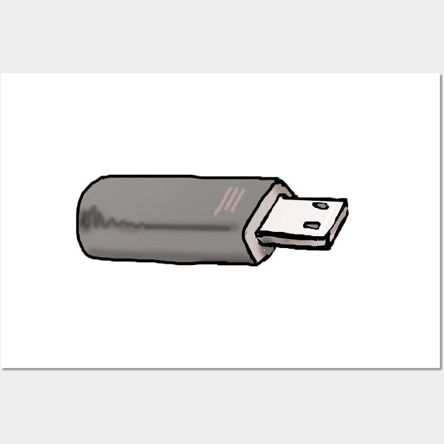 A nice USB flash drive Wall Art by WinstonsSpaceJunk